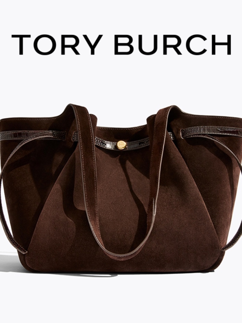 Tory Burch Romy Suede Bag - Picture 1 of 8